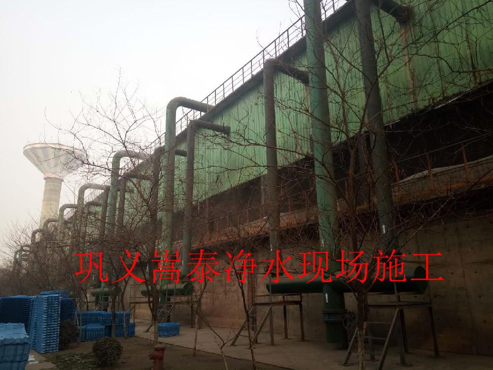 河北鋼廠散熱塔S波填料及收水器安裝更換施工！